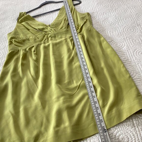 BODEN Silk Sassy DRESS Lime Green 100% Silk Women's Size 14 WH479 - Picture 8 of 12